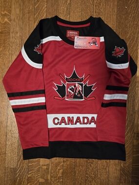 Canada Hockey Jersey Size Youth Medium